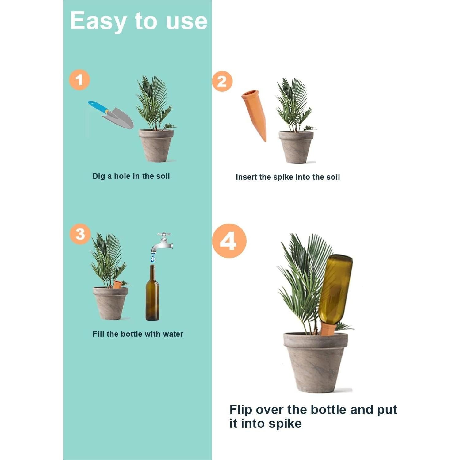 Picos de Riego Vensovo 10 Piezas Terracota Automáticos