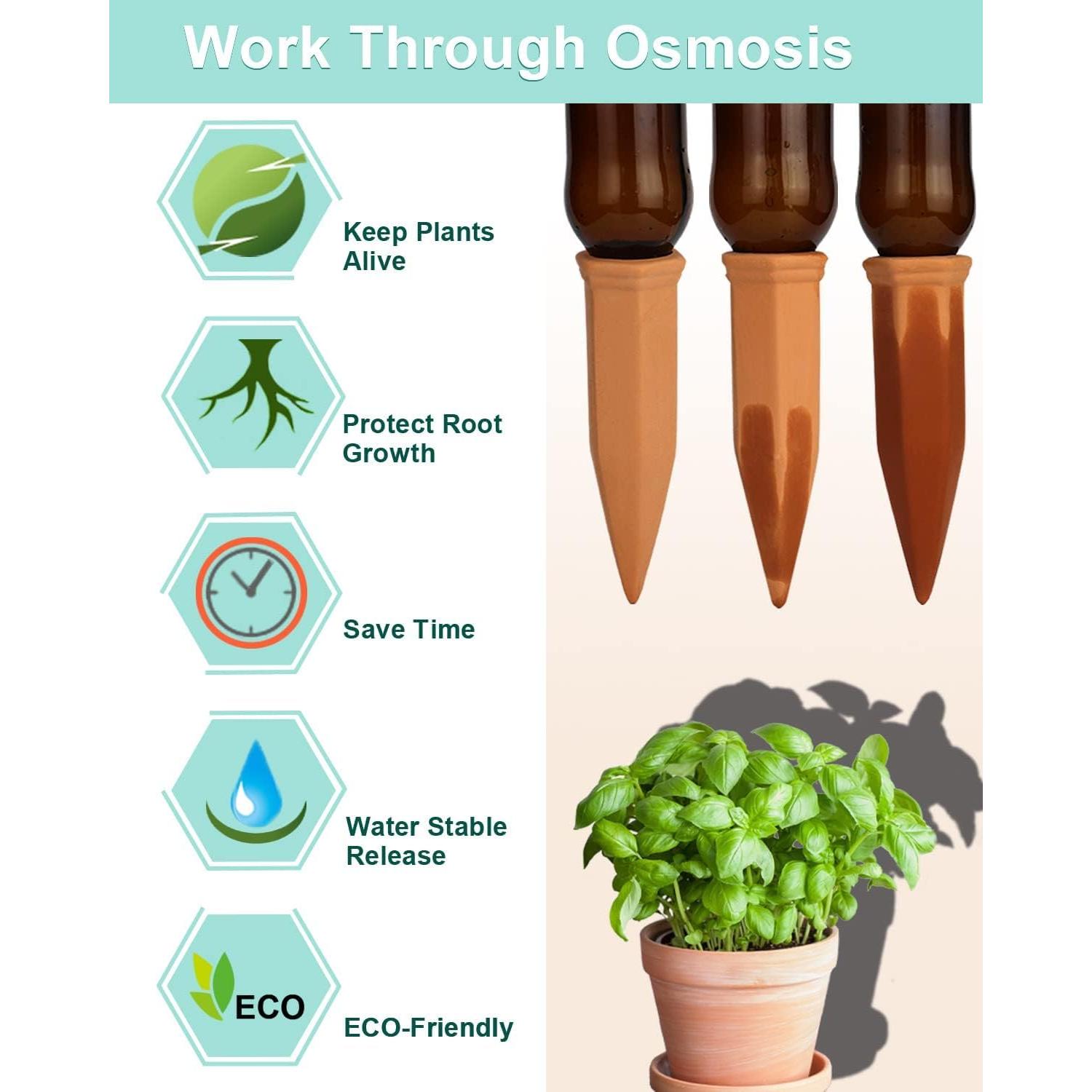 Picos de Riego Vensovo 10 Piezas Terracota Automáticos