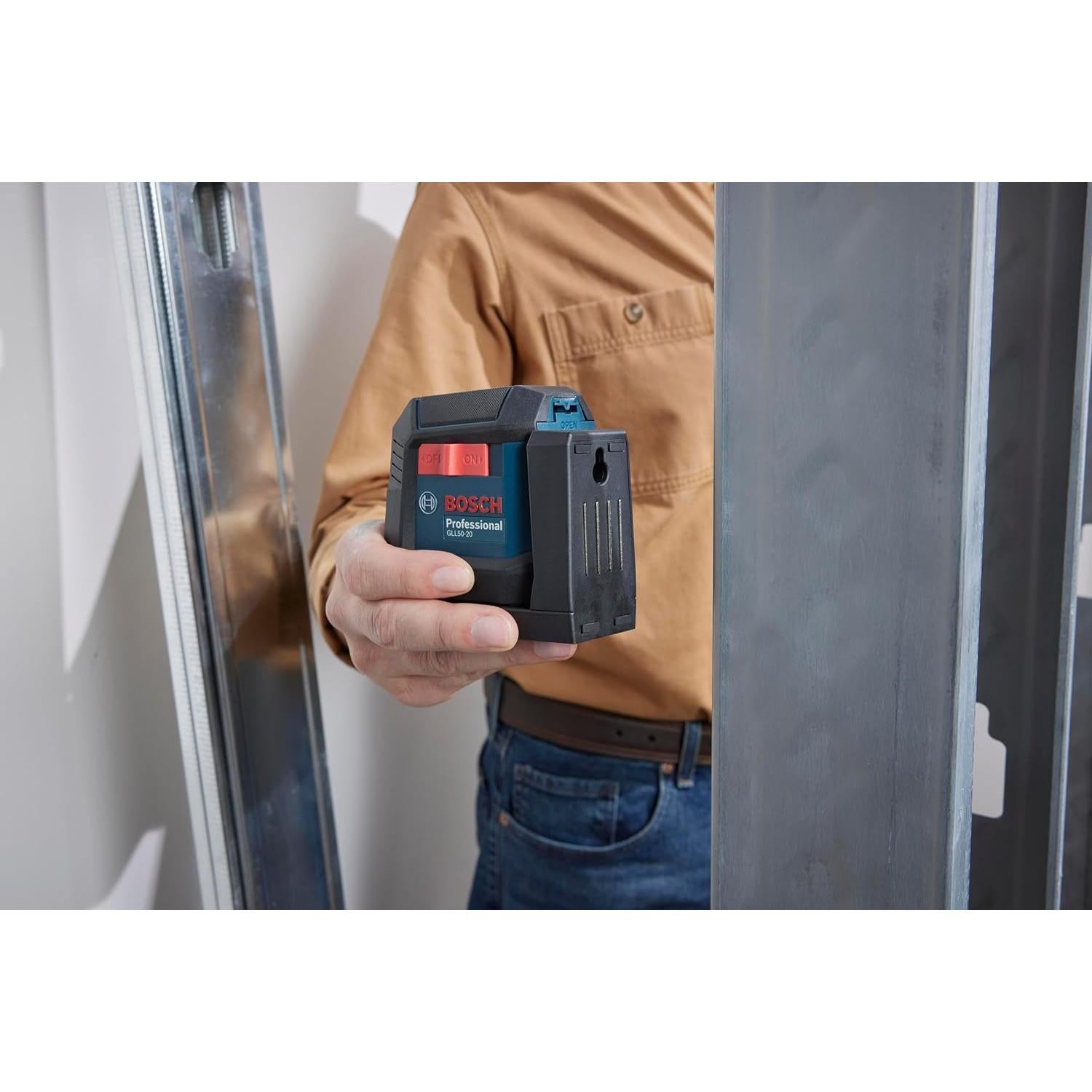 Láser de Línea Cruzada Bosch GLL50-20 15.24m Autonivelante