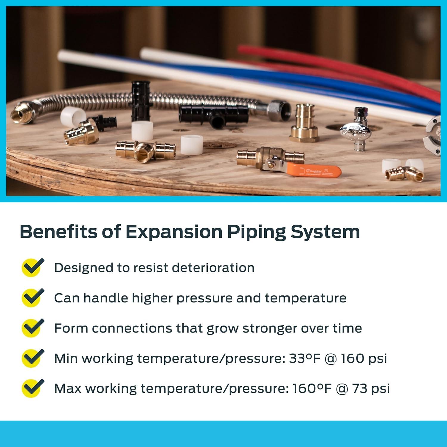 Adaptador de Expansión SharkBite 1/2 x 1/2 MNPT PEX-A 5 Pzas