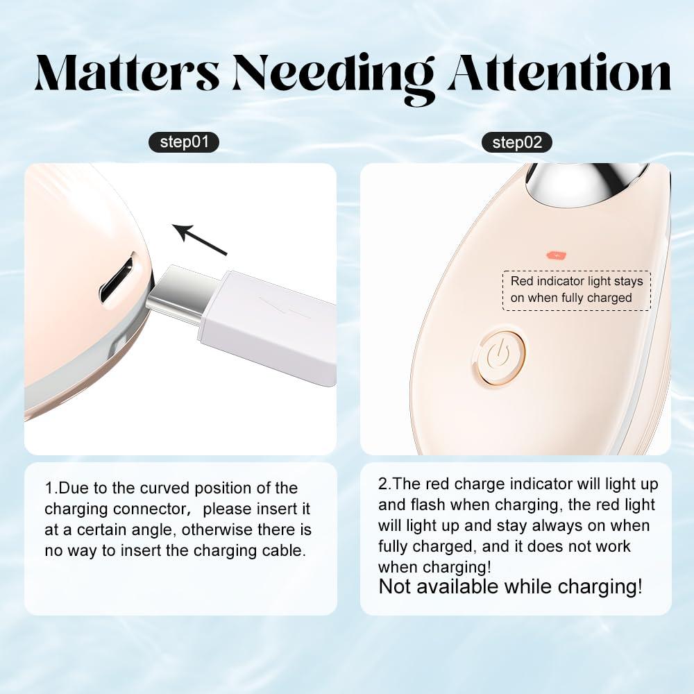 Masajeador de Cuello YUNRUO Rosa 3-en-1 Compacto y Recargable