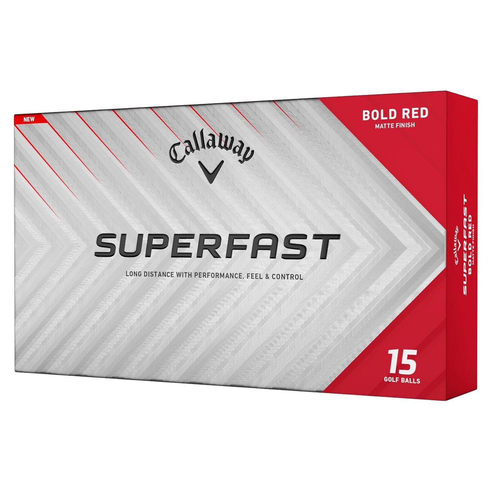 Pelotas de Golf Callaway CG BL Superfast 2025 Rojo 12 Pzas