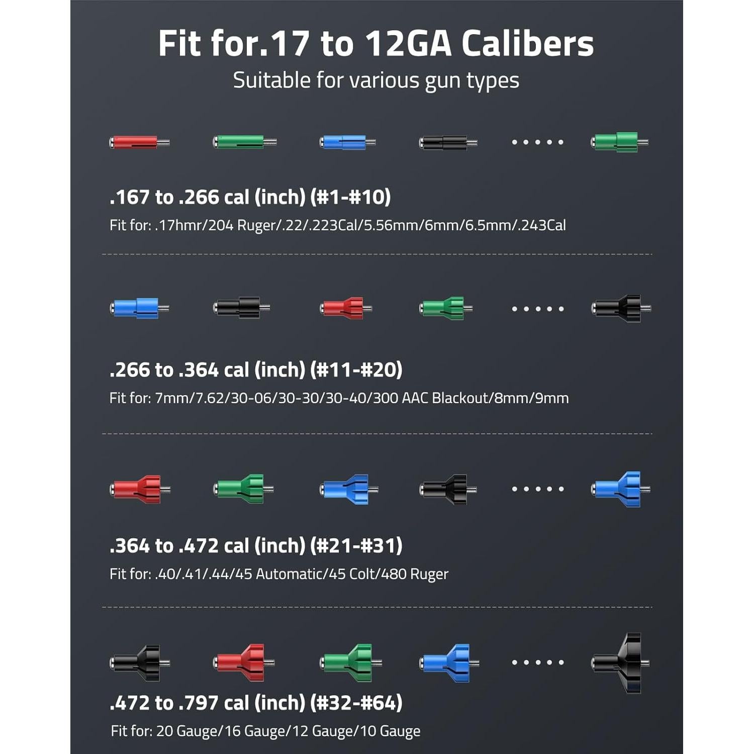 Kit de láser de puntería CVLIFE con 64 adaptadores