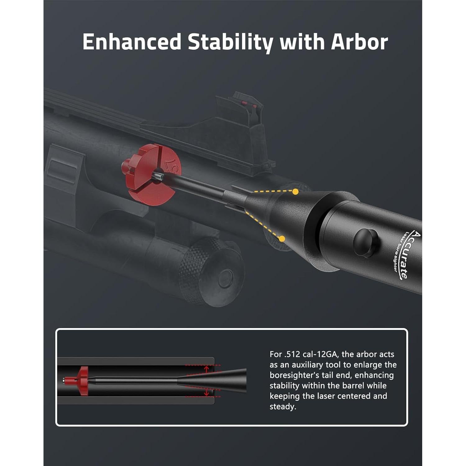 Kit de láser de puntería CVLIFE con 64 adaptadores