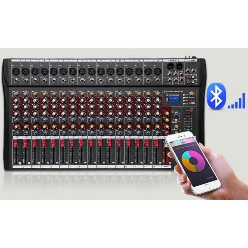 Mezclador de Audio Profesional M189 16 Canales Bluetooth USB
