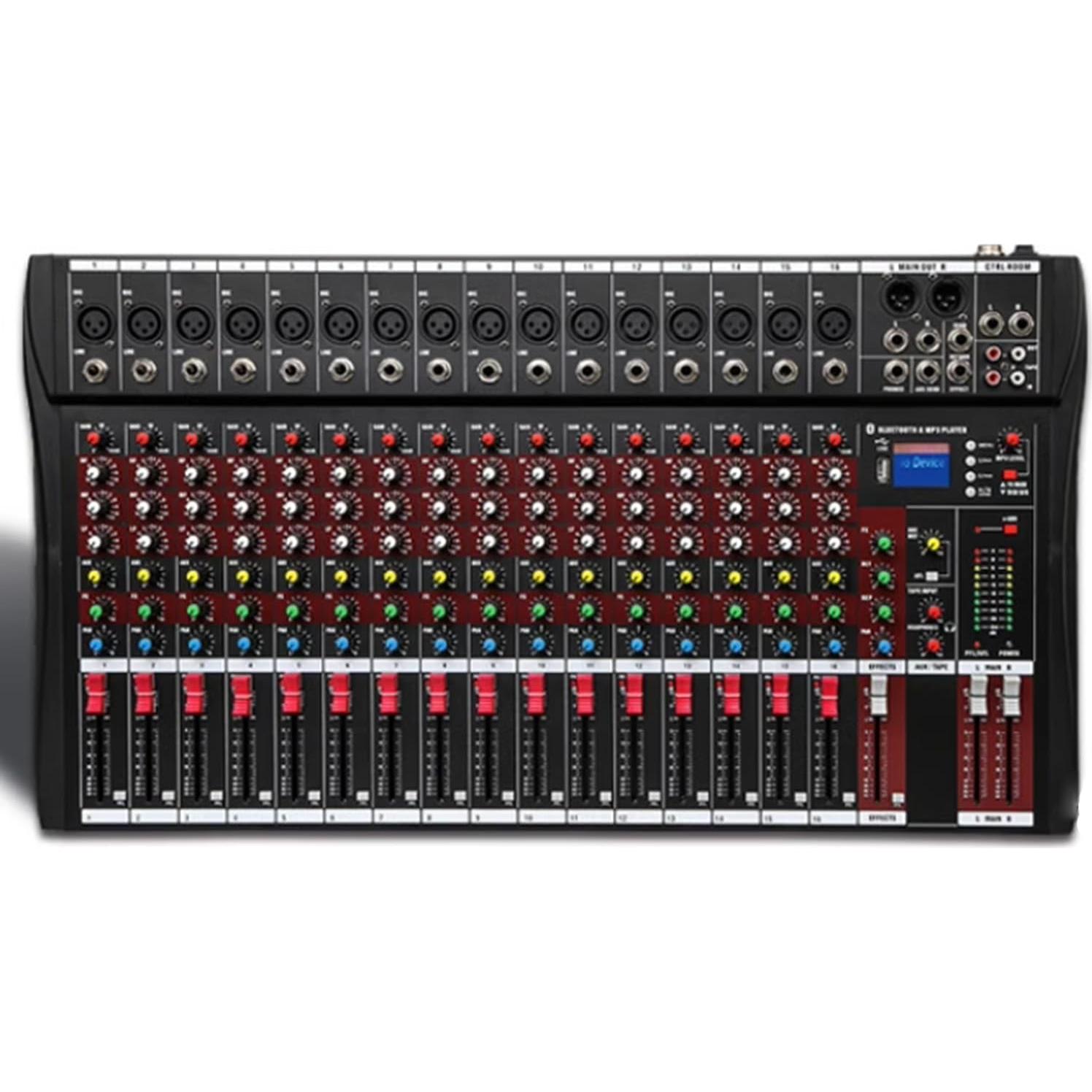 Mezclador de Audio Profesional M189 16 Canales Bluetooth USB