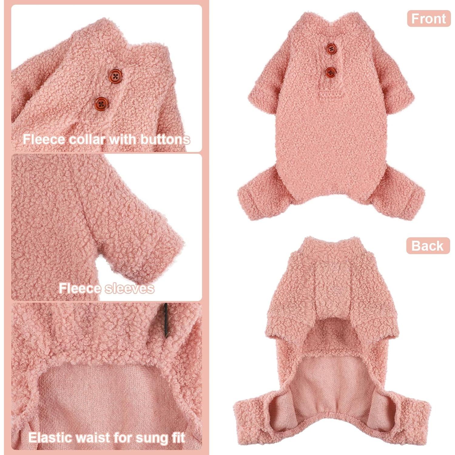 Suéter para Perros Pequeños Shifenmei Rosa 4 Patas