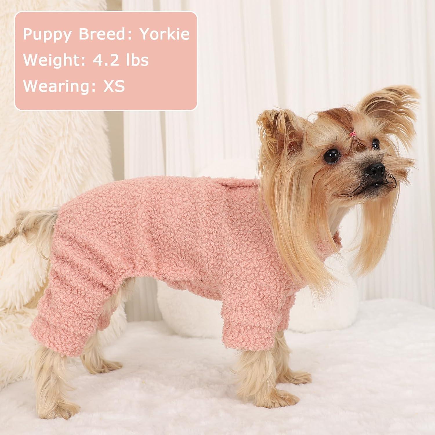 Suéter para Perros Pequeños Shifenmei Rosa 4 Patas