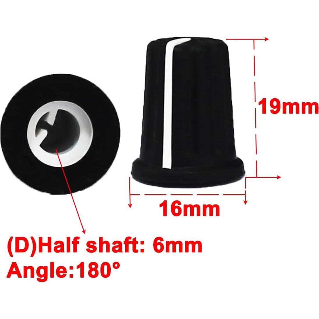 5 Perillas EQ Rojas para Controlador DJ Pioneer DDJ-SX