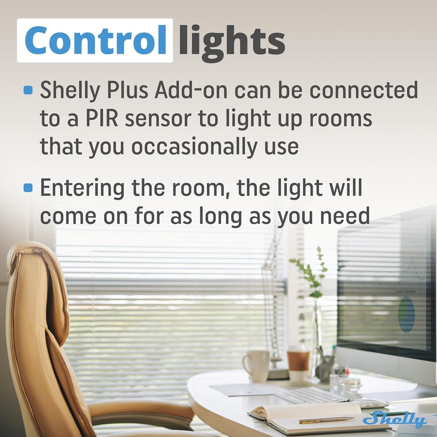Shelly Plus Add-On | Complemento Wi-Fi y Bluetooth | Sensor de Temperatura y Humedad