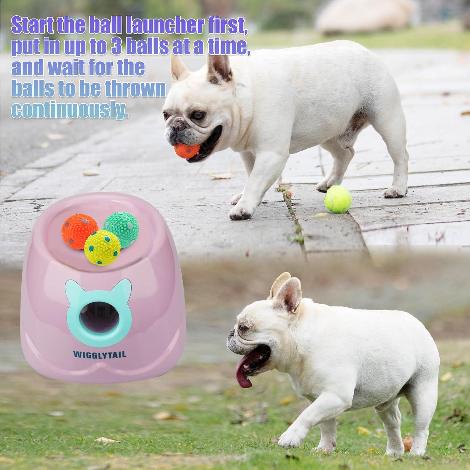 Lanzador Automático de Pelotas para Perros WDBL-001 Rosa
