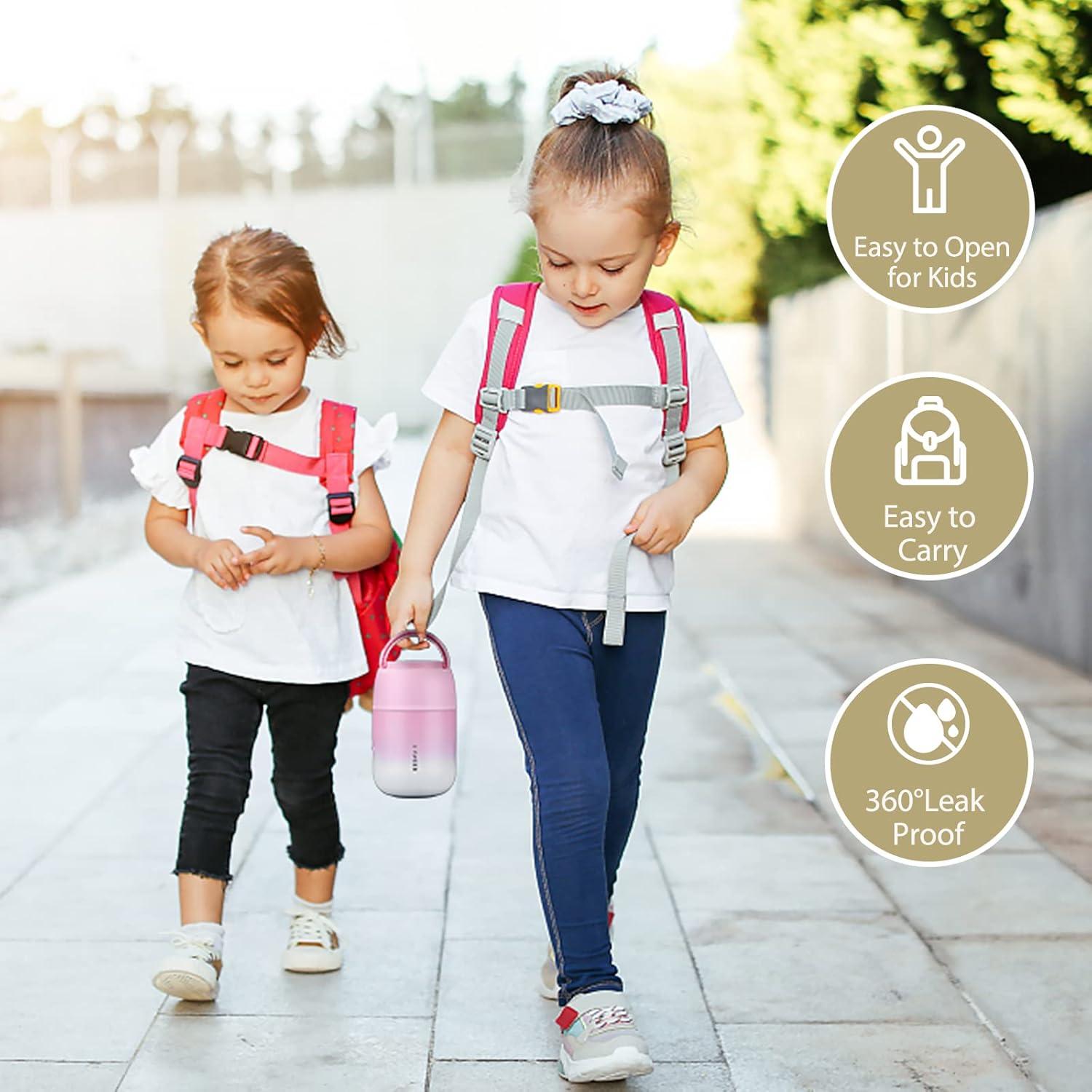 Contenedor de Comida Aislado Yuyao 502 ml con Cuchara Plegable