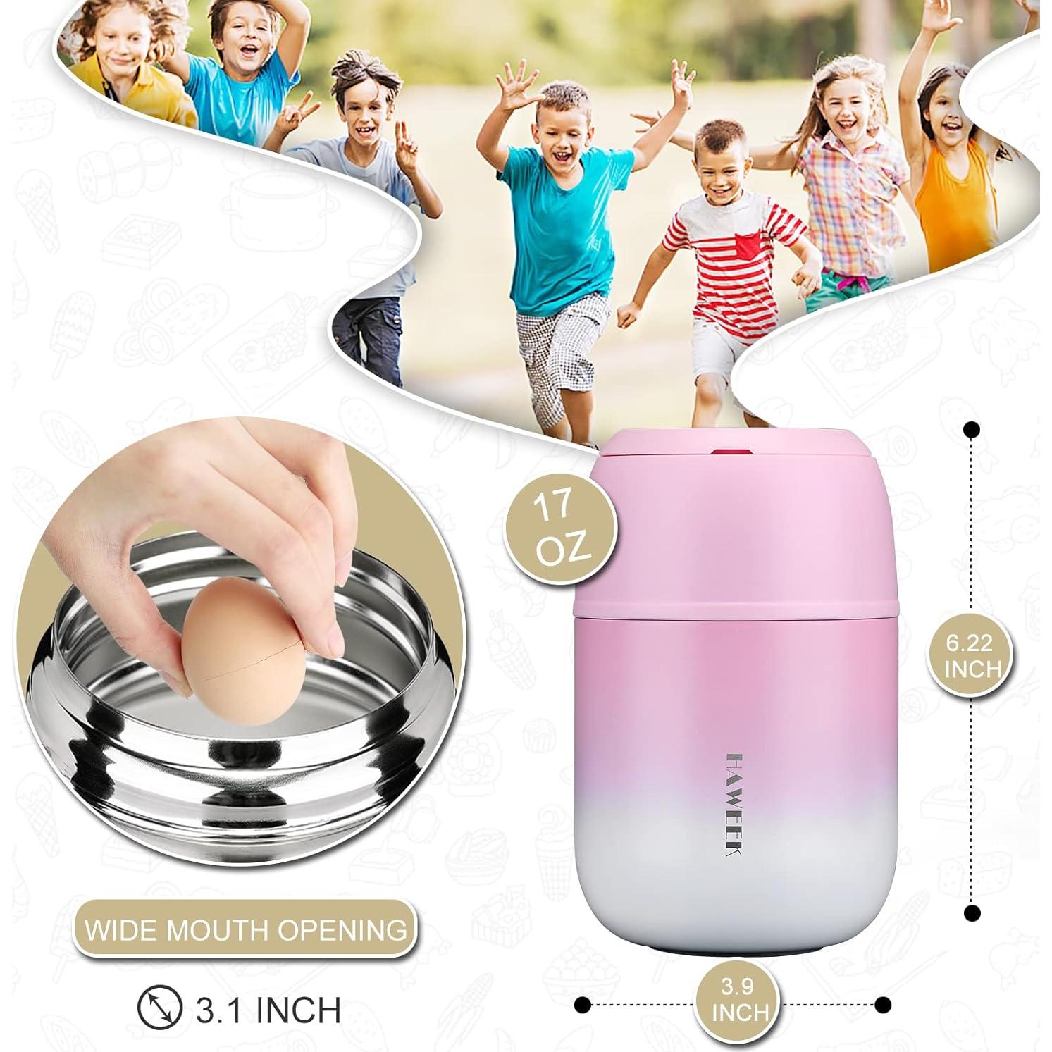 Contenedor de Comida Aislado Yuyao 502 ml con Cuchara Plegable