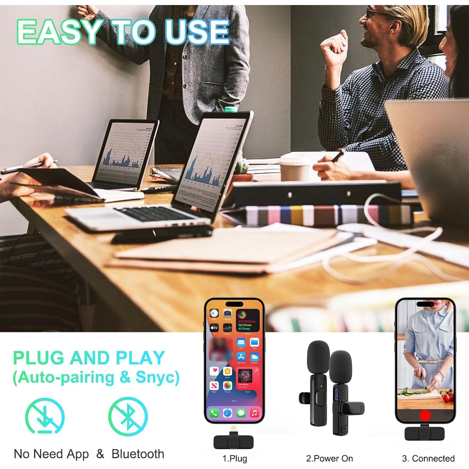 Micrófono Lavalier Inalámbrico JUDKIOM para iPhone 14