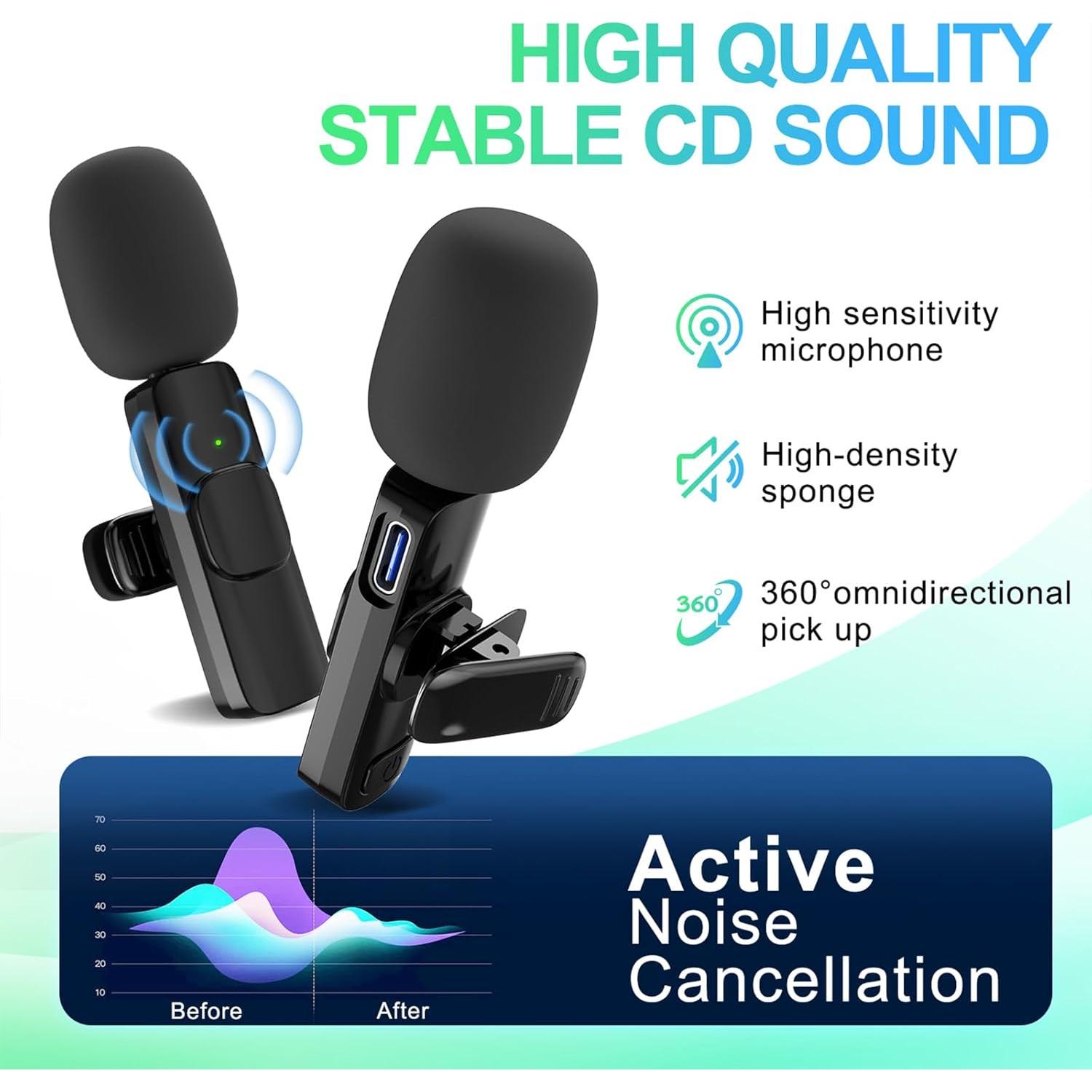 Micrófono Lavalier Inalámbrico JUDKIOM para iPhone 14