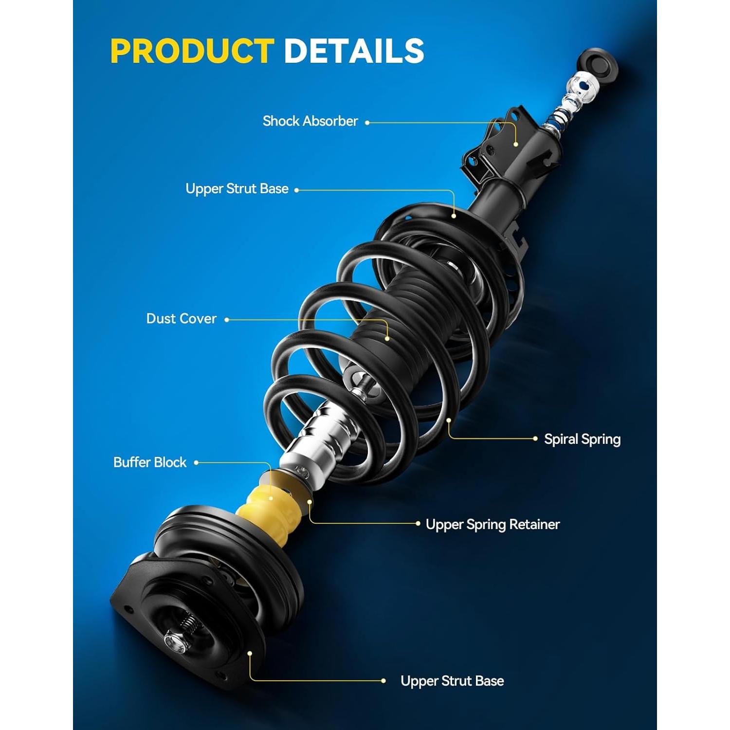 Amortiguador Frontal PHILTOP para Toyota Corolla y Matrix