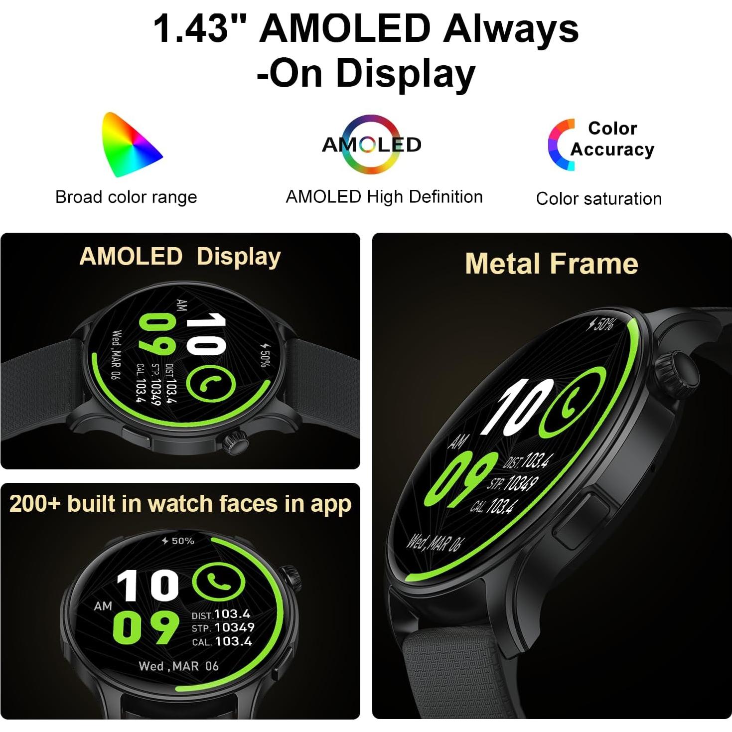 Reloj Inteligente Fitness S67 Negro - Monitor Cardíaco y Llamadas