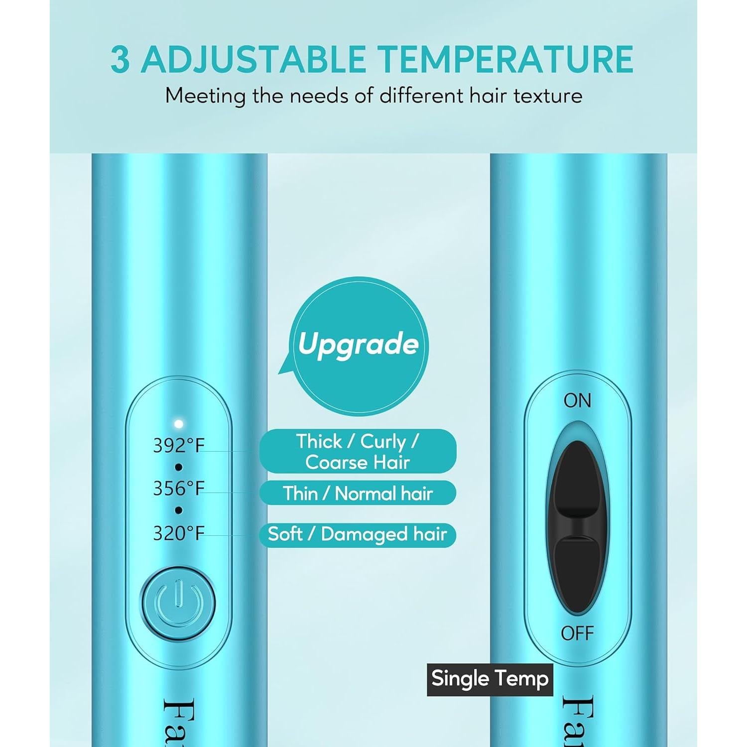 Mini Cepillo Térmico FARERY FA019BT 3 Temperaturas 25.4 cm