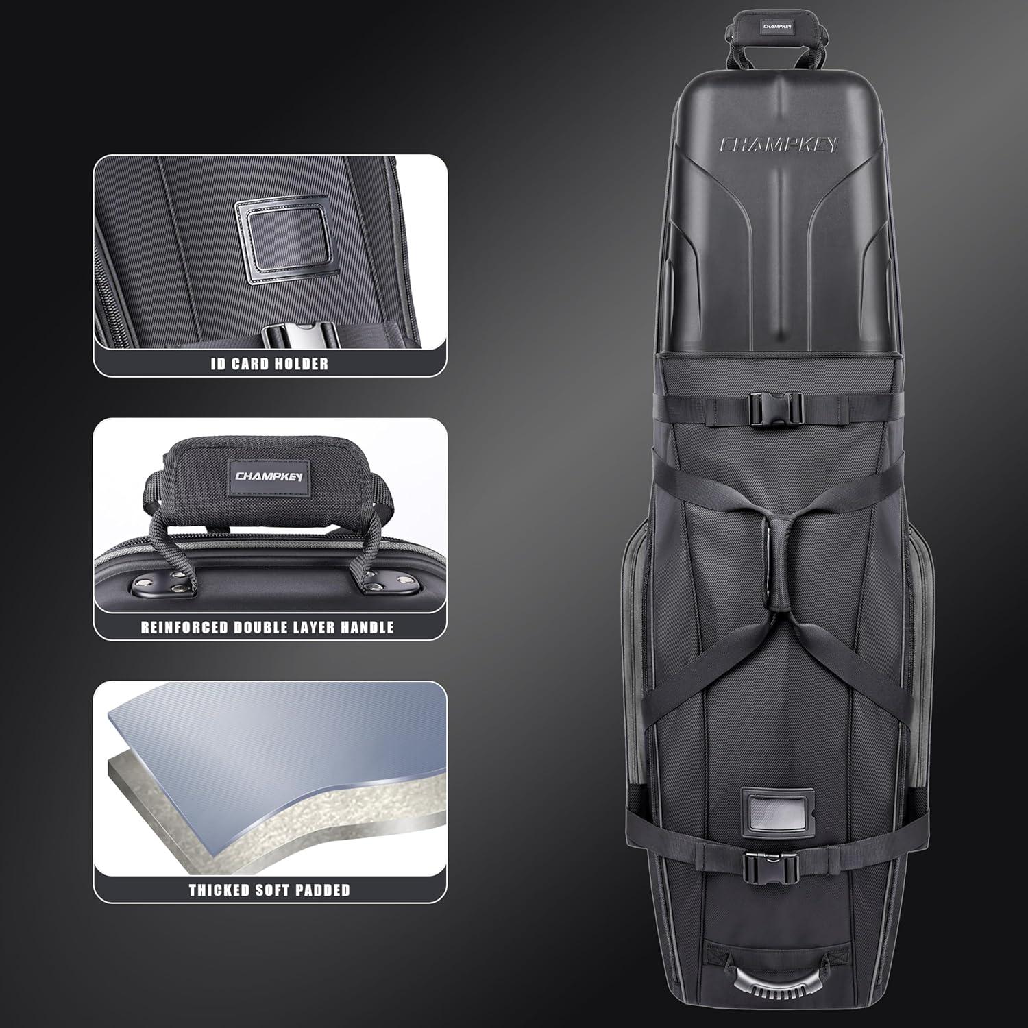 Bolsa de Viaje de Golf CHAMPKEY con Ruedas y Soporte