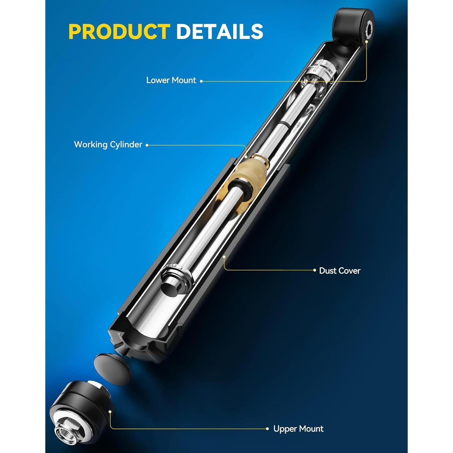 Amortiguadores Traseros PHILTOP 5611*2 para Jetta, Rabbit, Passat