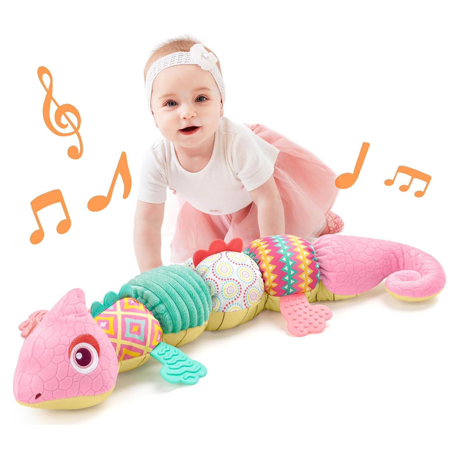 Juguete Musical Dinosaurio Rosa LIGHTDESIRE para Bebés 0-12 Meses