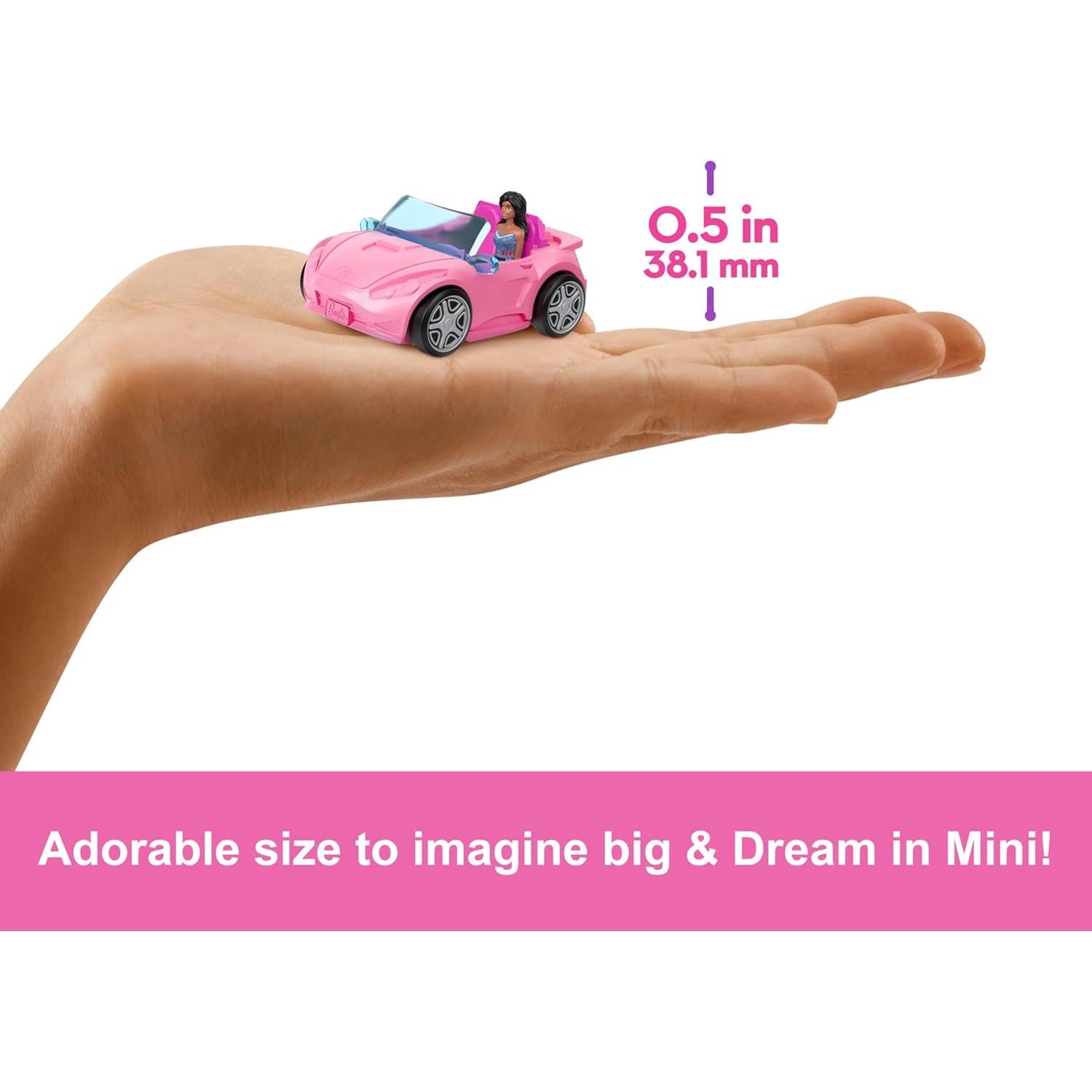 Conjunto Muñeca Mini BarbieLand y Auto Convertible Mattel
