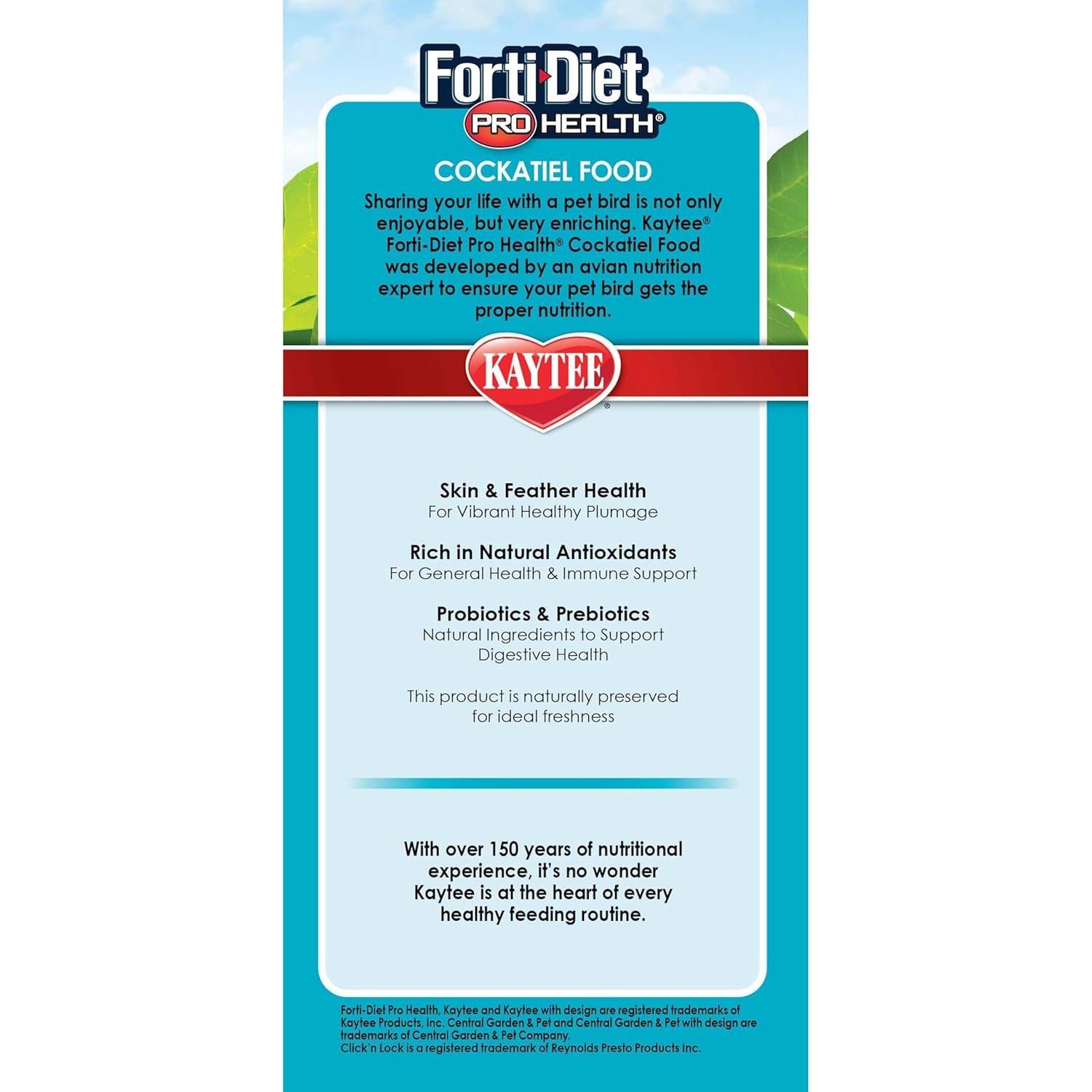 Comida para Cotorras Kaytee Forti-Diet Pro Health 2.27 kg