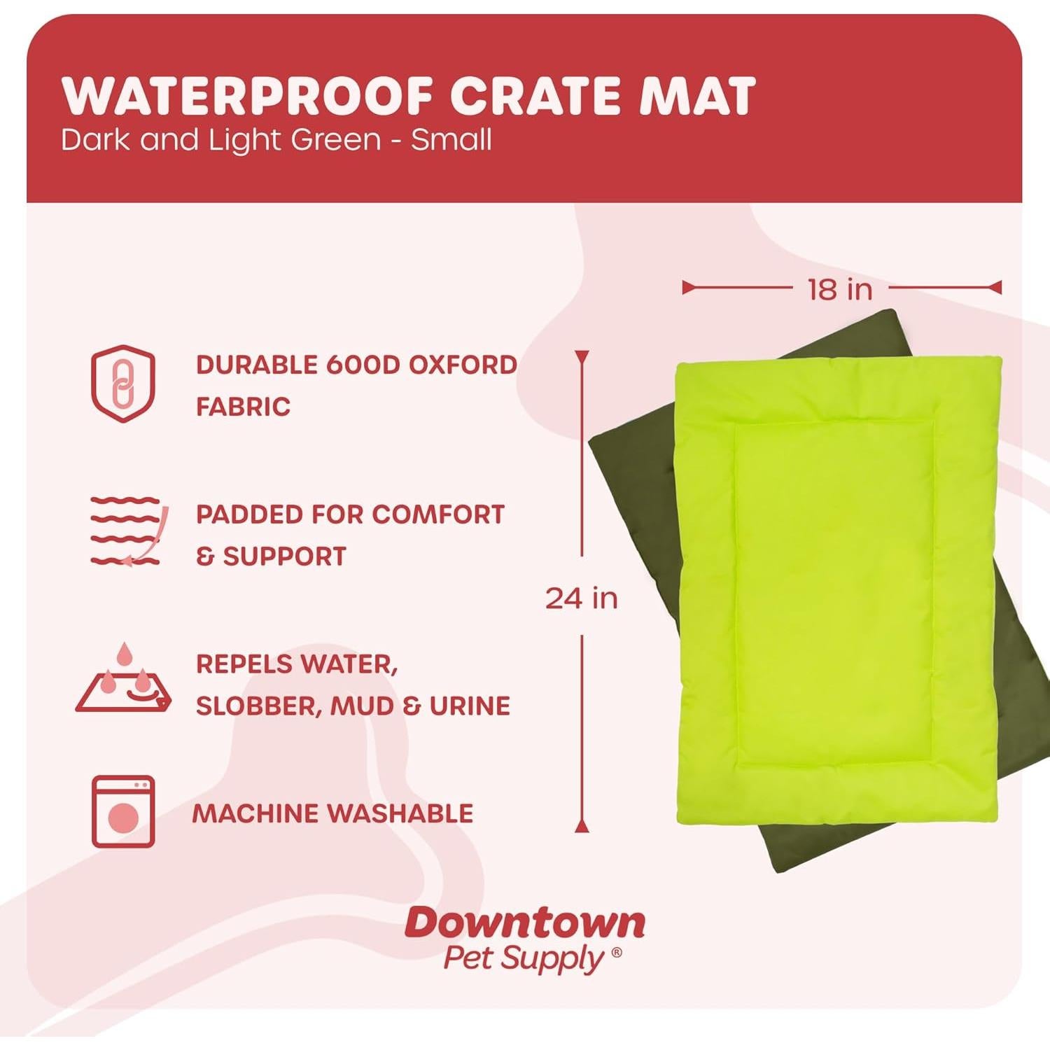 Almohadilla para jaula de perro Downtown Pet Supply 61x46cm Impermeable