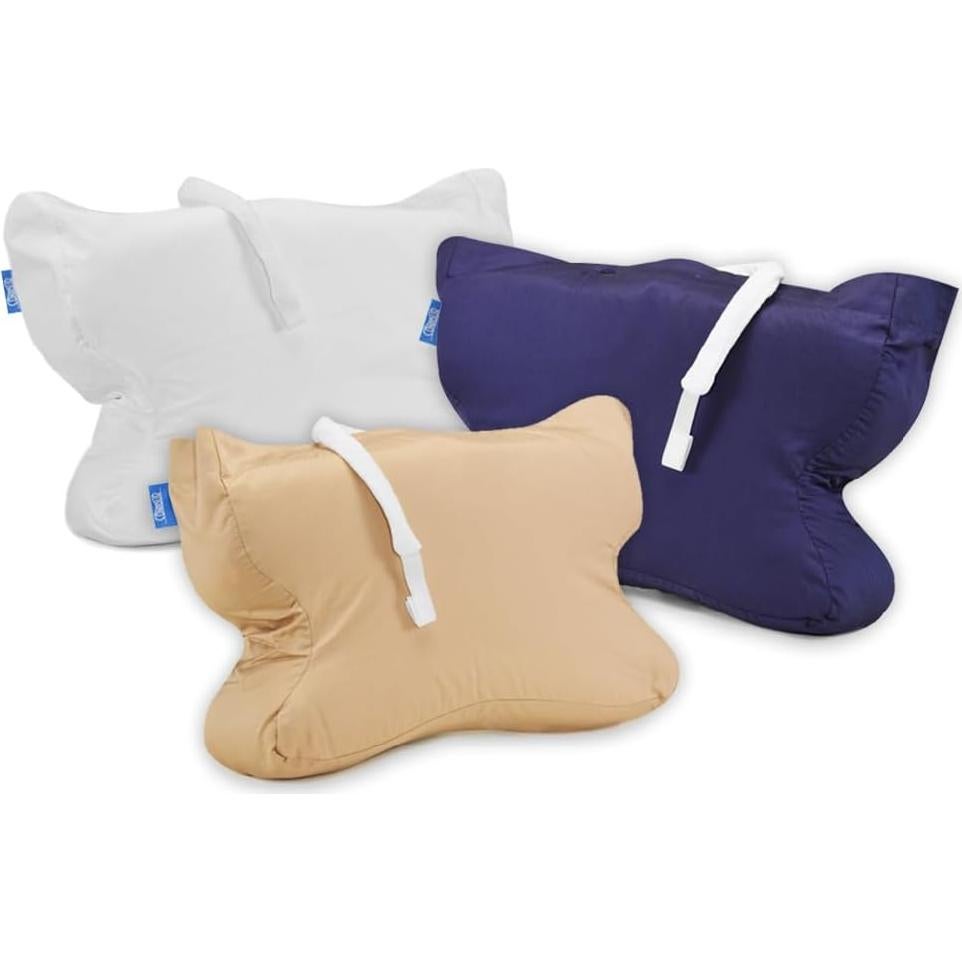 Funda de Almohada CPAPMax Contour 100% Algodón Beige 20x15cm