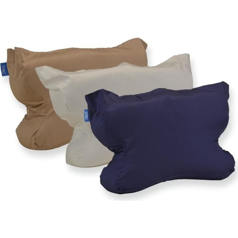 Funda de Almohada CPAPMax Contour 100% Algodón Beige 20x15cm