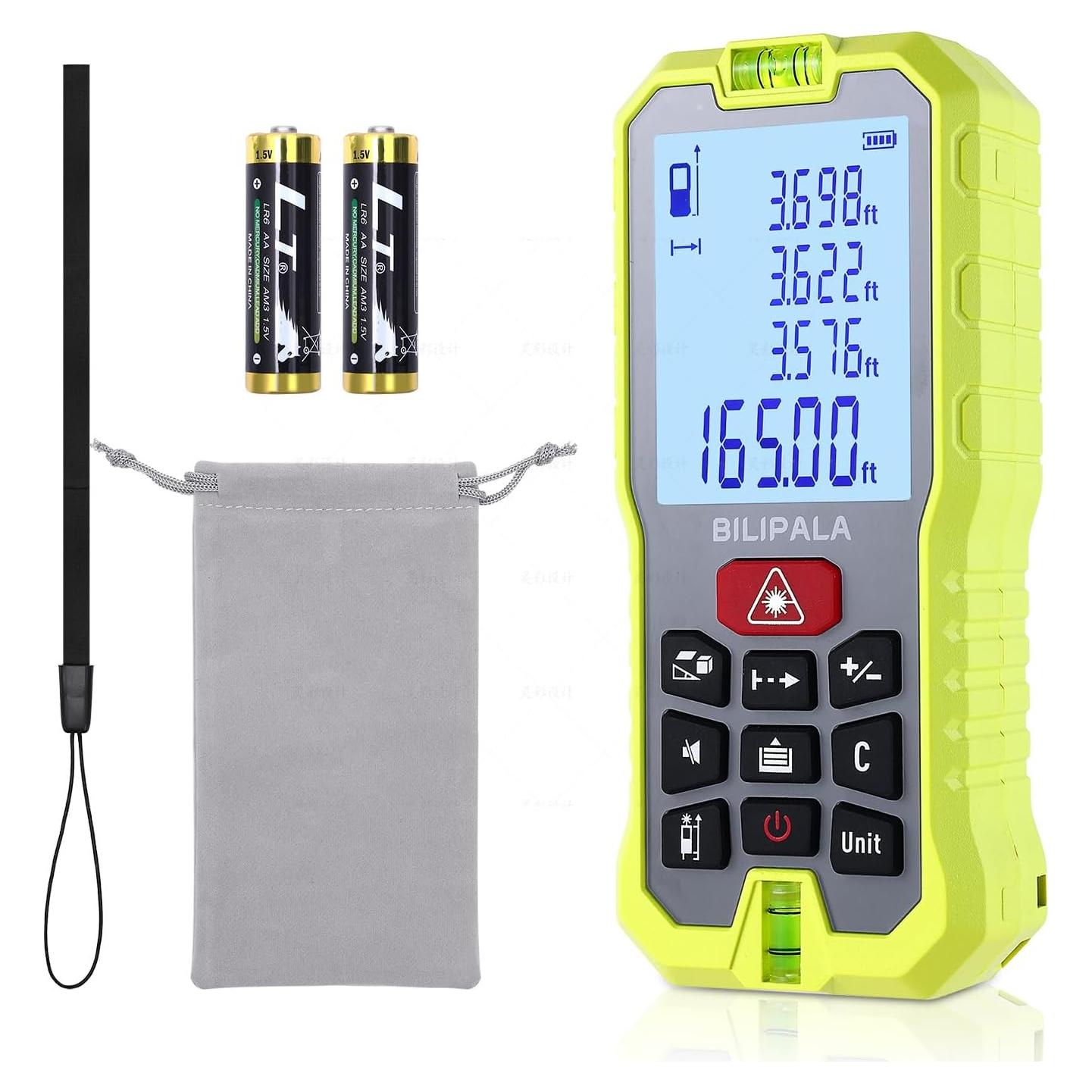 Medidor Láser BILIPALA DM50R 50m Pantalla LCD IP54