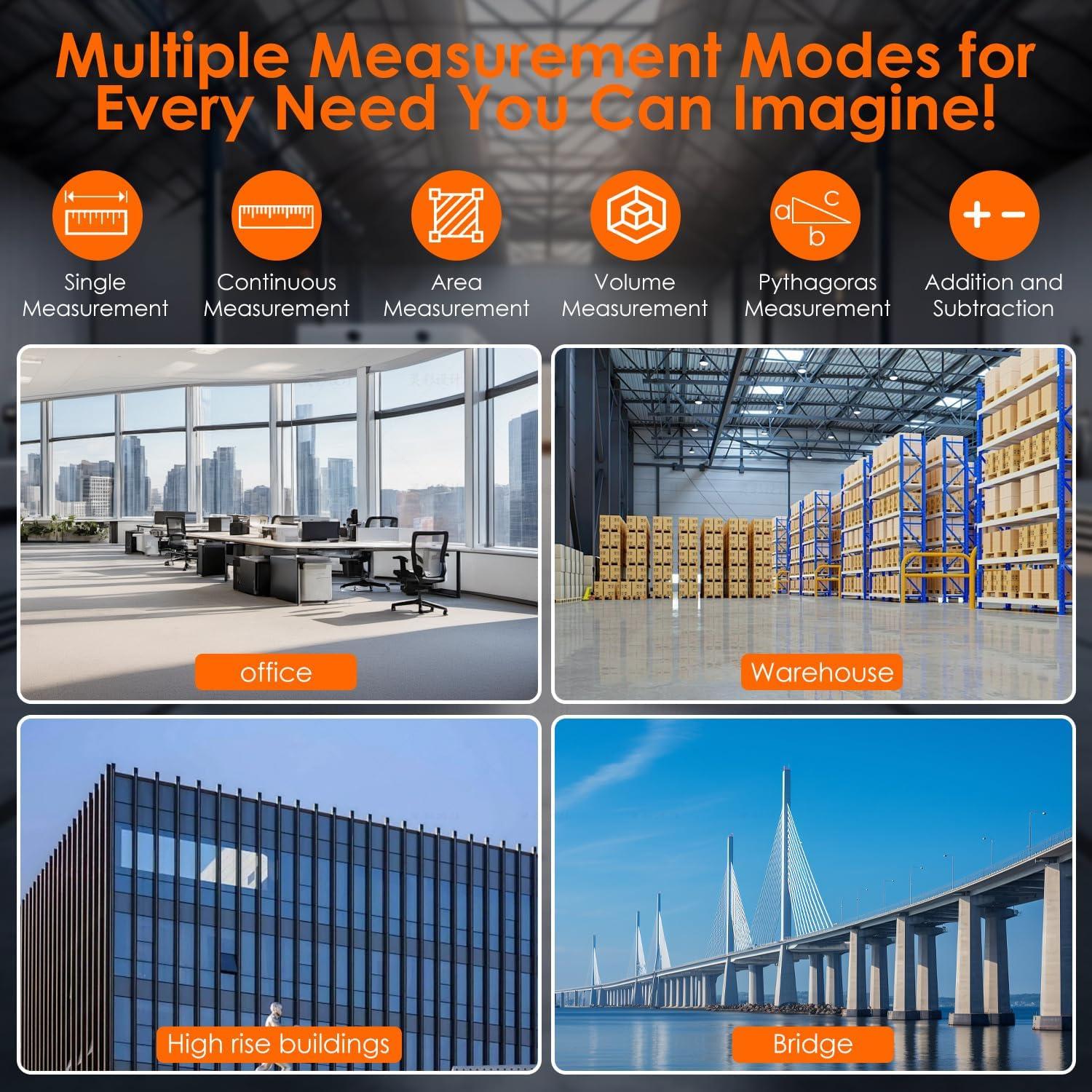 Medidor Láser BILIPALA DM50R 50m Pantalla LCD IP54