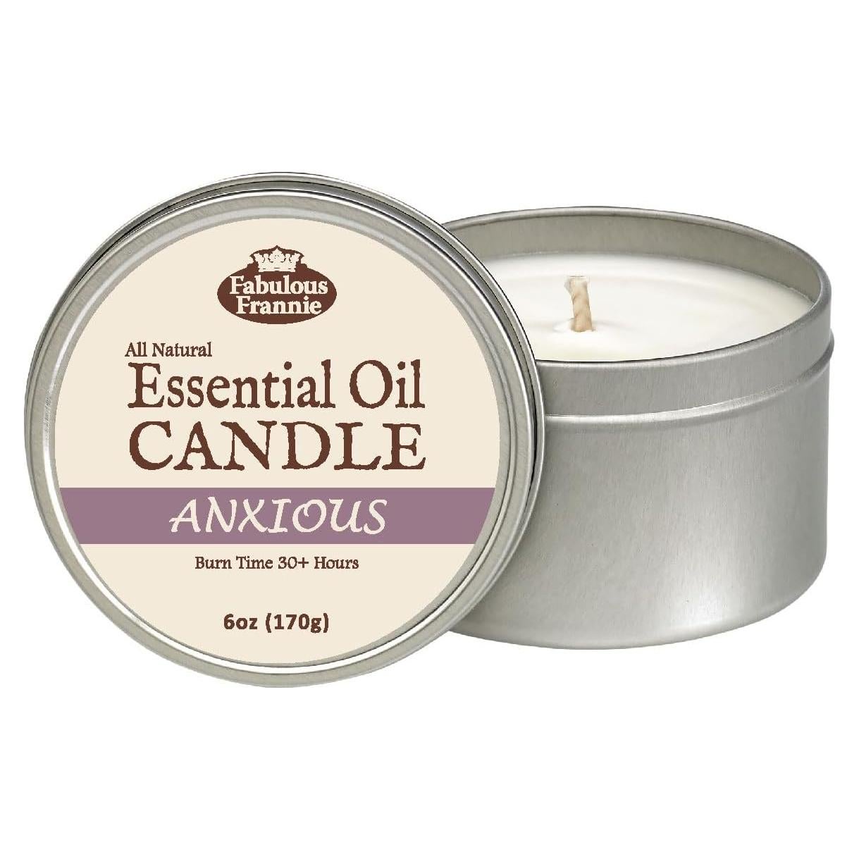 Vela de Soja Fabuloso Frannie Aroma Anxiosa 170g Natural