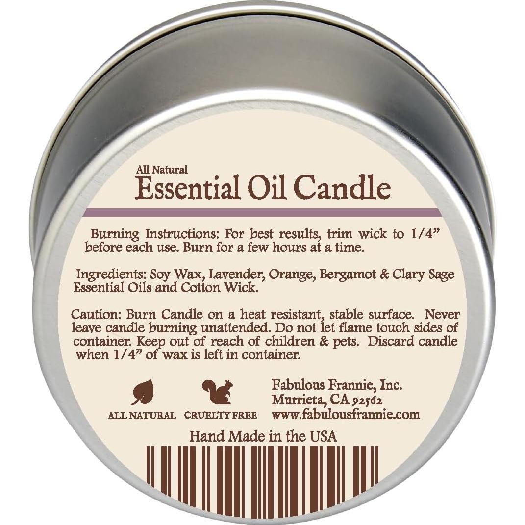 Vela de Soja Fabuloso Frannie Aroma Anxiosa 170g Natural