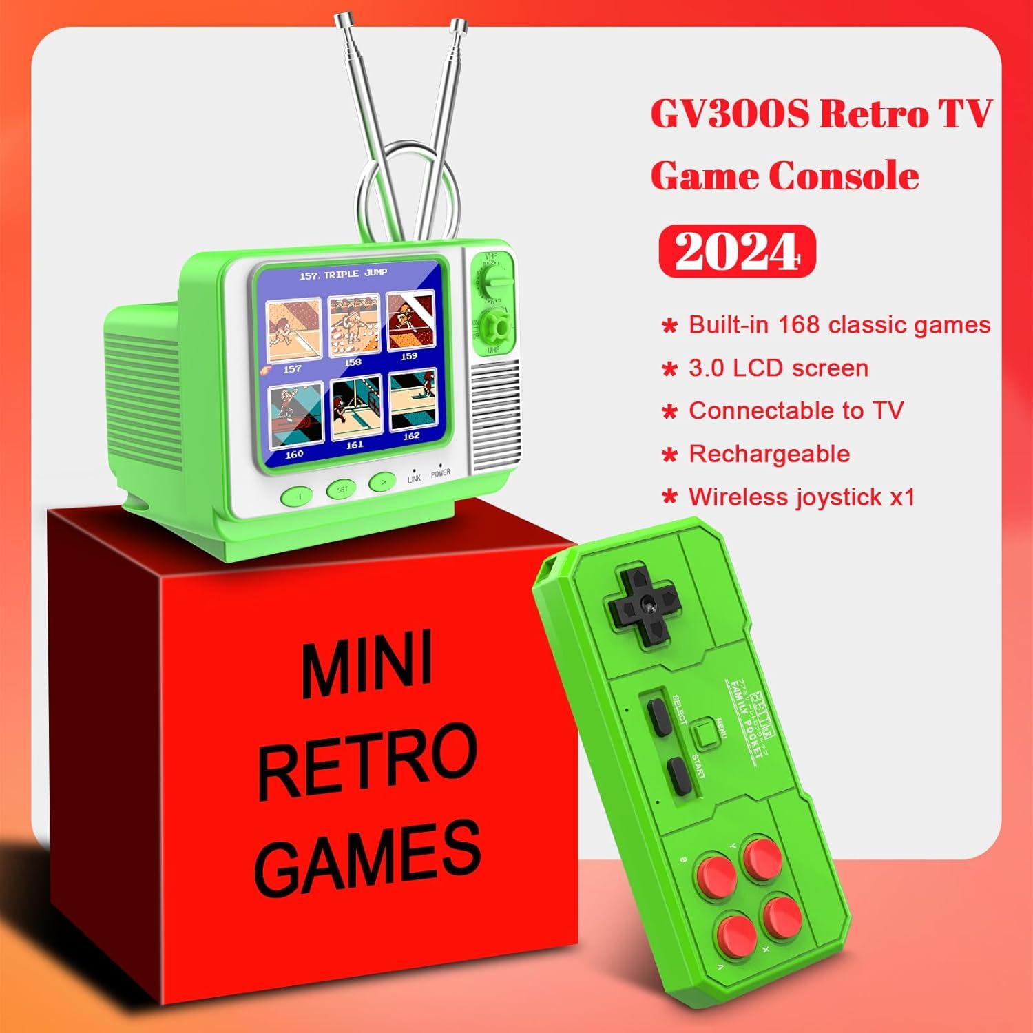 Consola de Juegos Retro EASEGMER 168 Juegos 3" Portátil