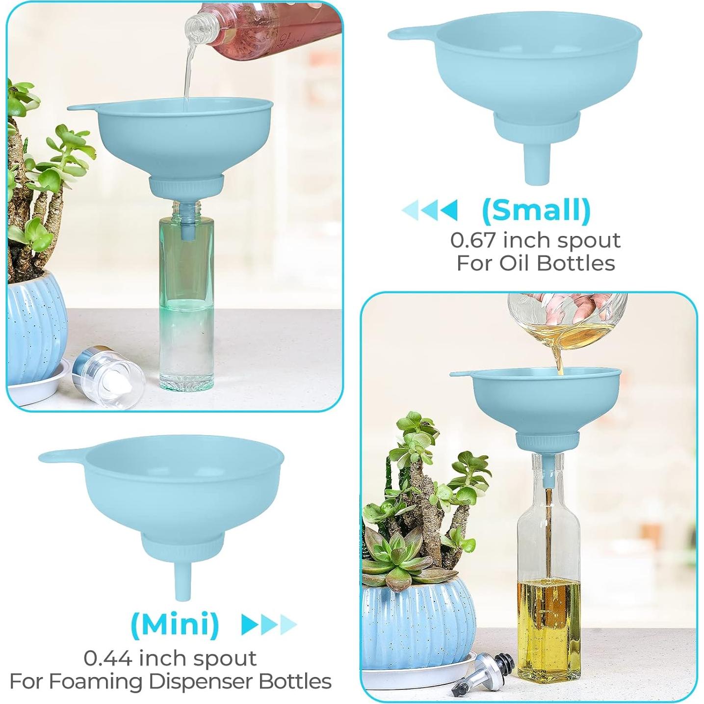 Embudo de Cocina BALIWELL de Plástico Alimenticio con 5 Picos