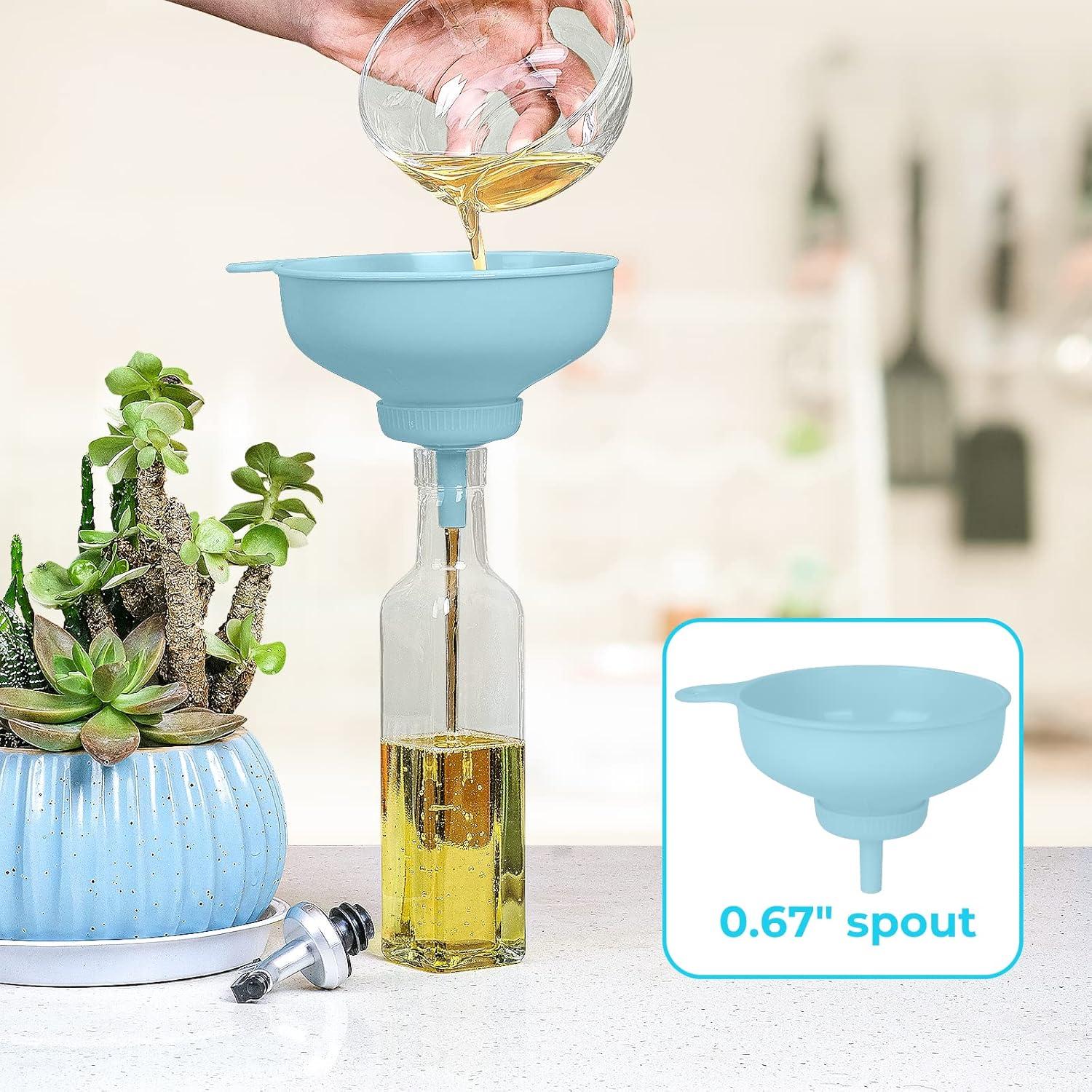 Embudo de Cocina BALIWELL de Plástico Alimenticio con 5 Picos