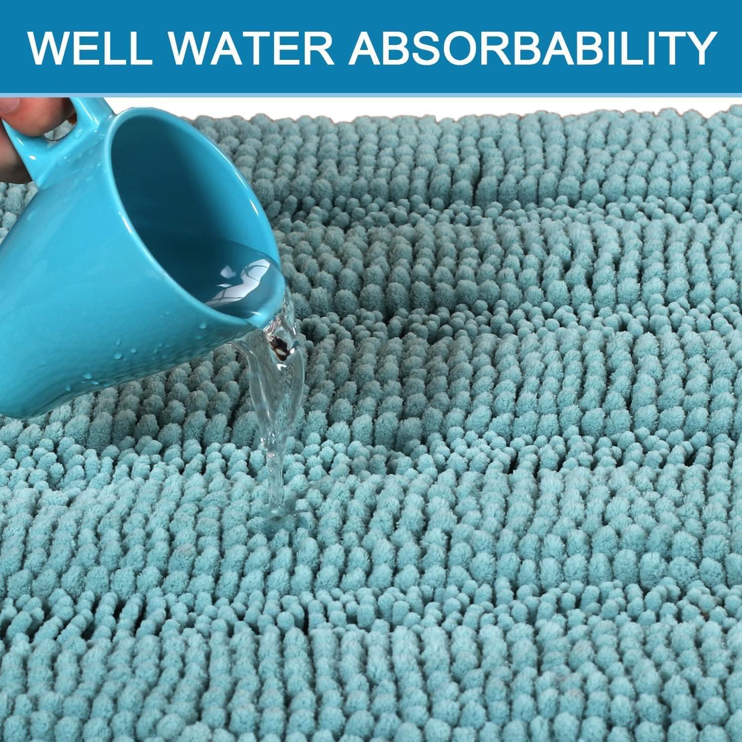 Alfombrilla de Baño Antideslizante H.VERSAILTEX 43x61 cm Aqua Haze