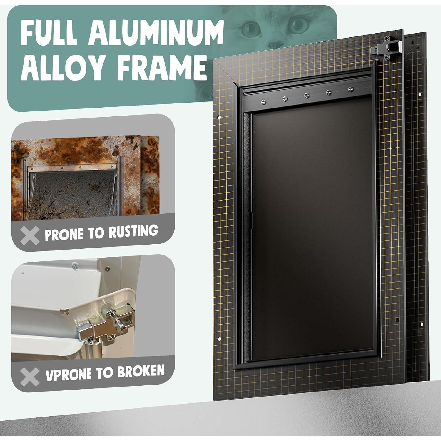 Puerta para Perros PETCOMING Aluminio Grande 49,9 kg