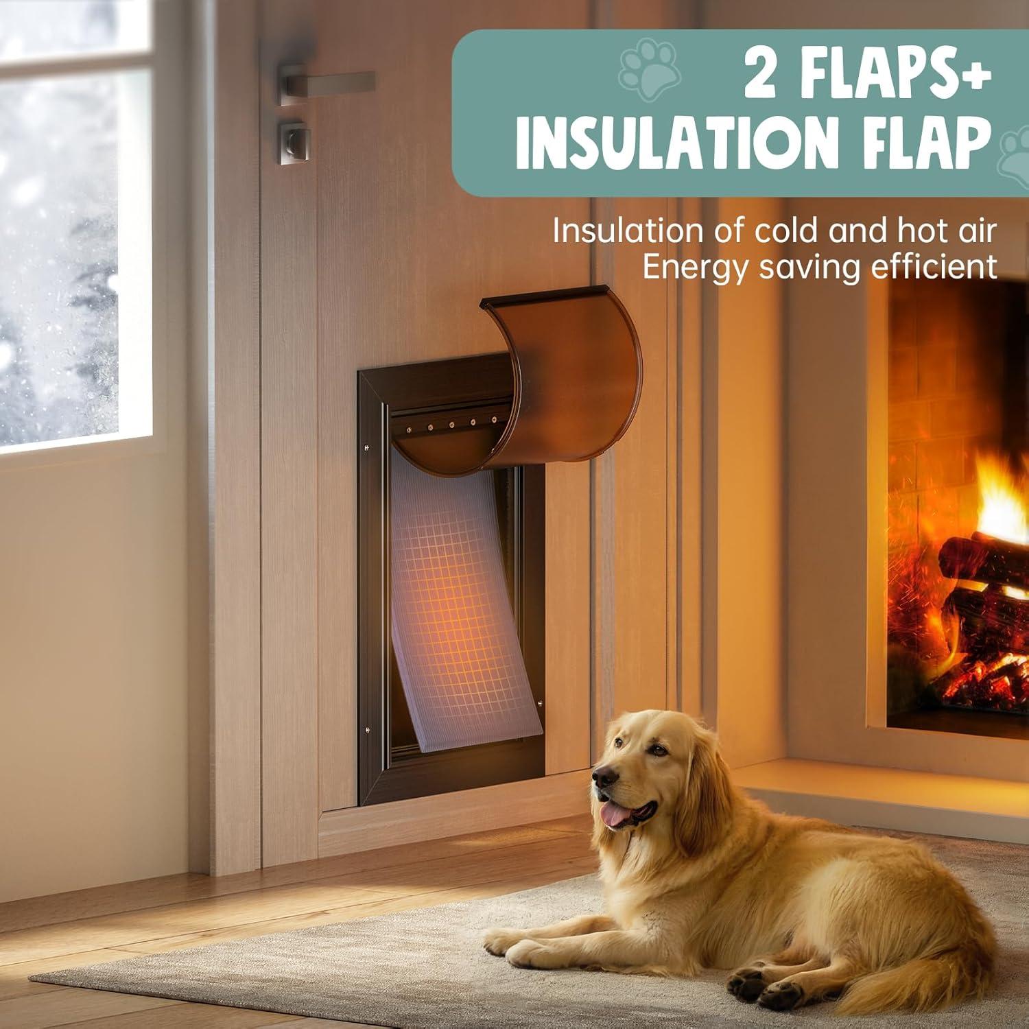 Puerta para Perros PETCOMING Aluminio Grande 49,9 kg