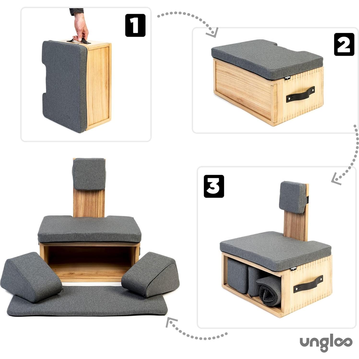 Silla de Meditación Ungloo Box con Soporte Acolchado