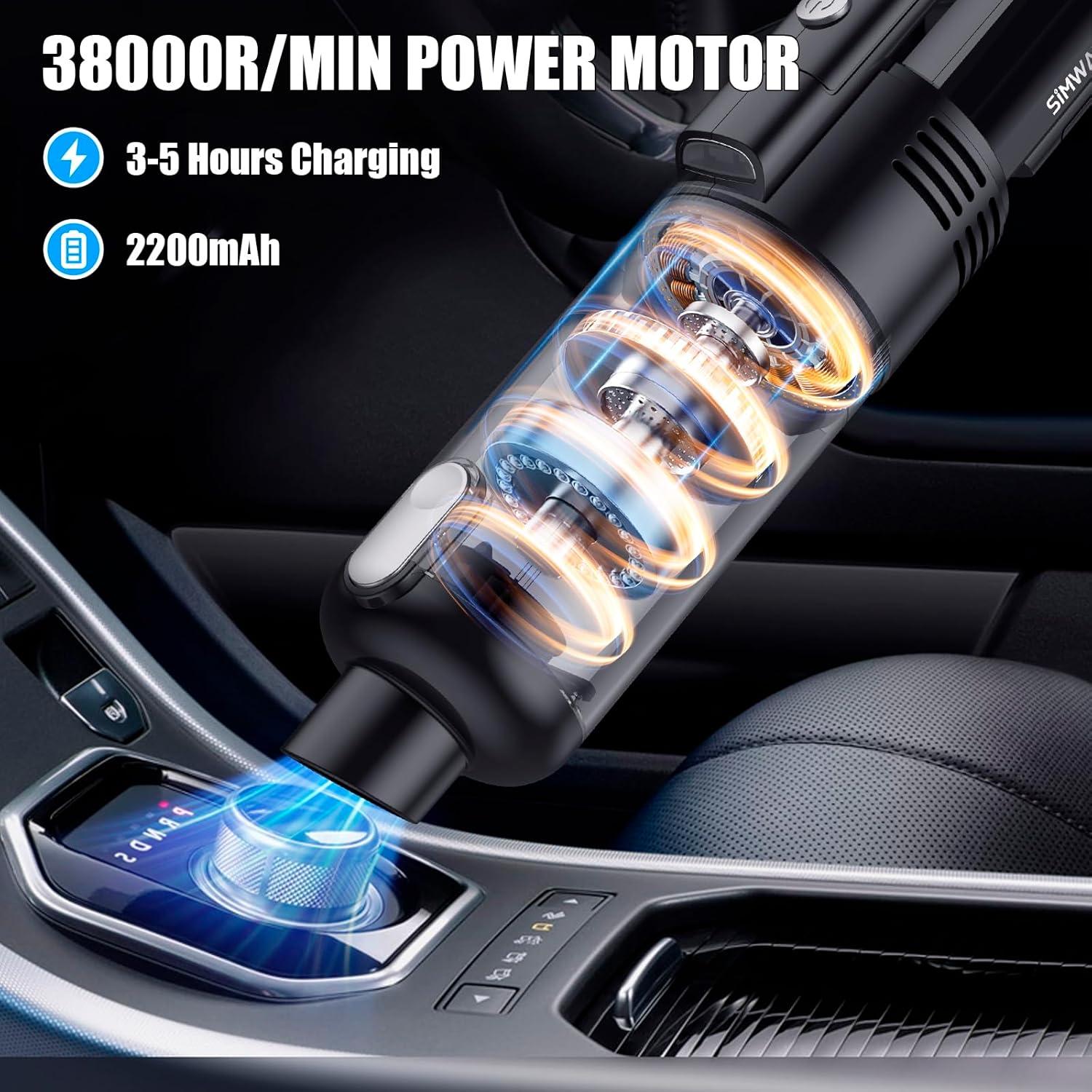 Aspiradora de Mano Inalámbrica SIMWAL SV01 9500Pa 0.55L