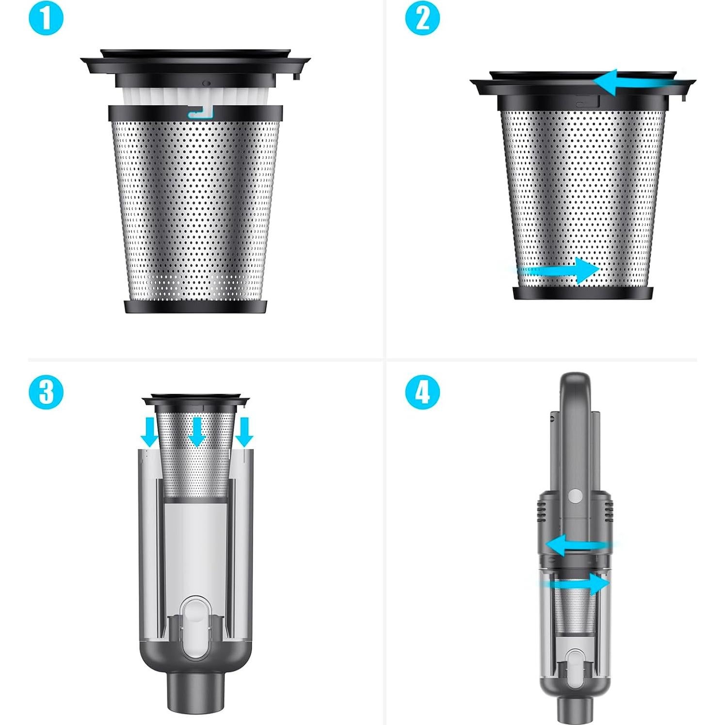 Aspiradora de Mano Inalámbrica SIMWAL SV01 9500Pa 0.55L