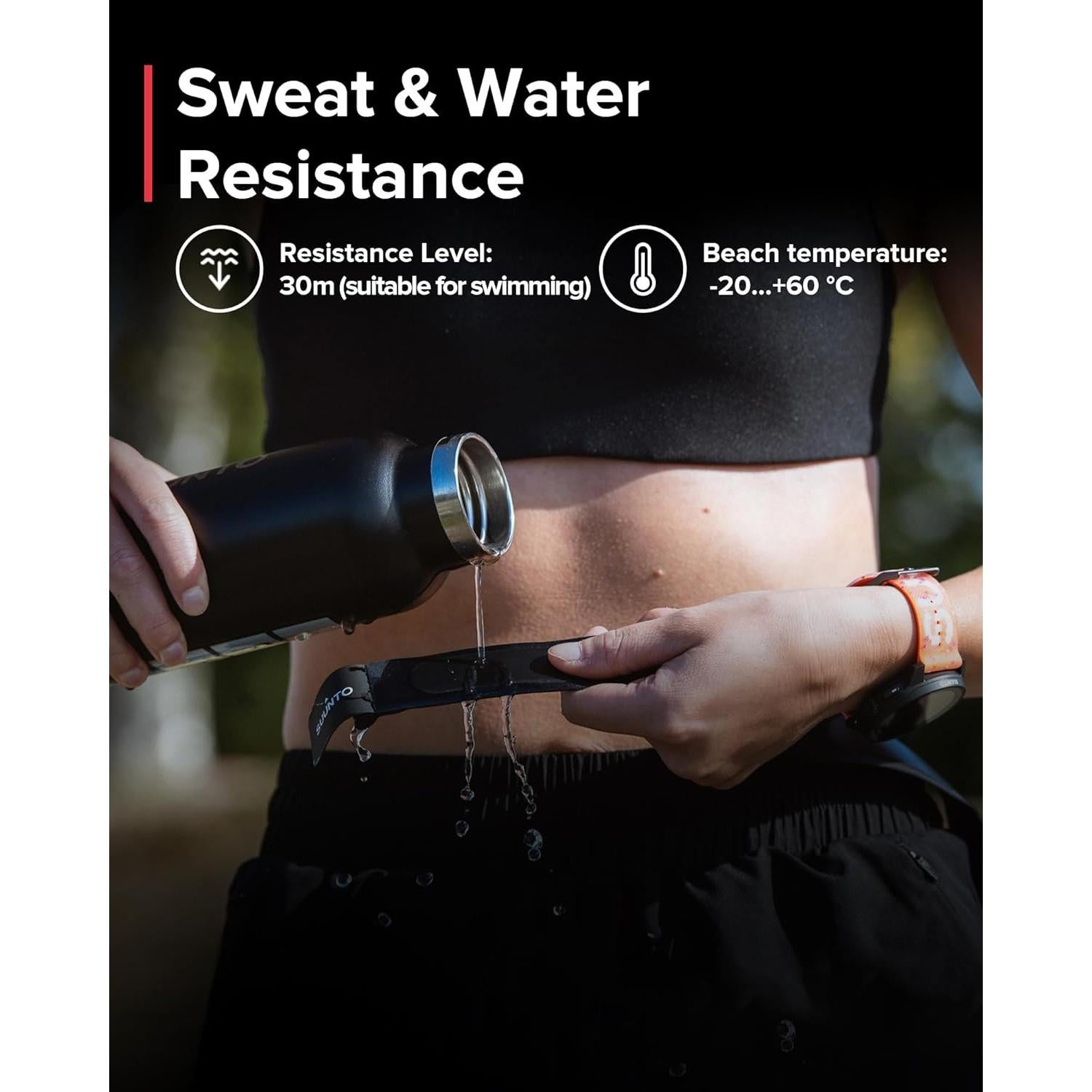 Cinturón de Frecuencia Cardíaca Inteligente SUUNTO Negro 500H