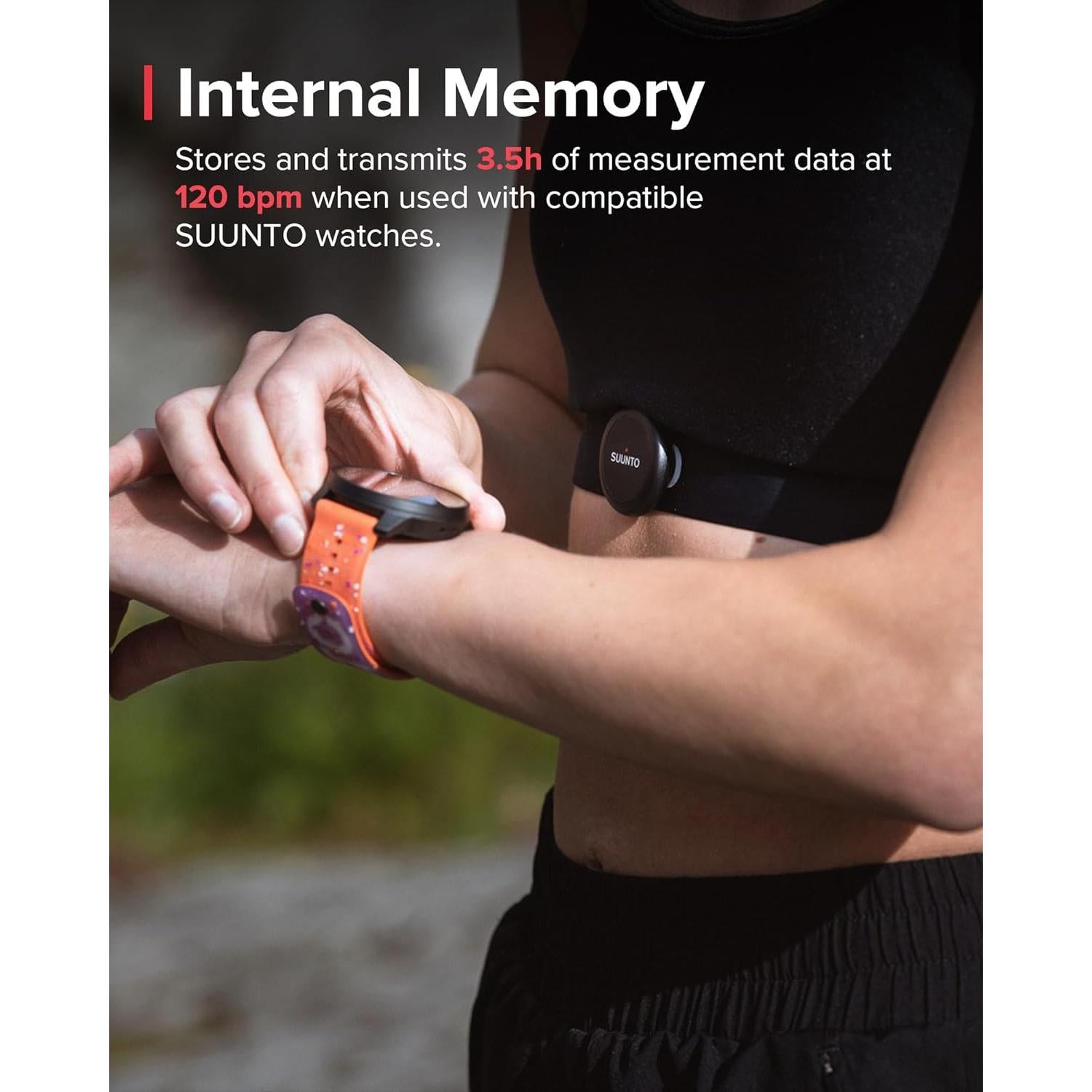 Cinturón de Frecuencia Cardíaca Inteligente SUUNTO Negro 500H