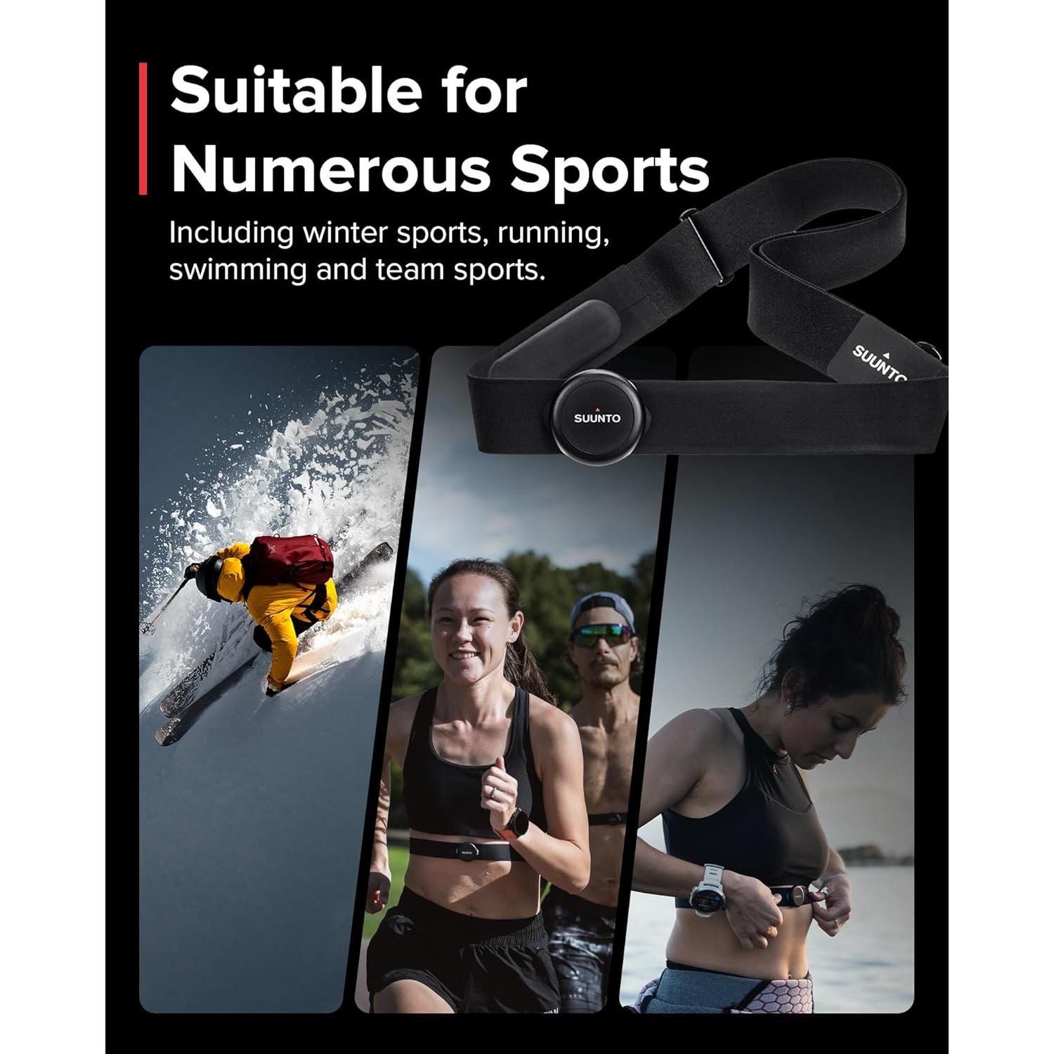 Cinturón de Frecuencia Cardíaca Inteligente SUUNTO Negro 500H