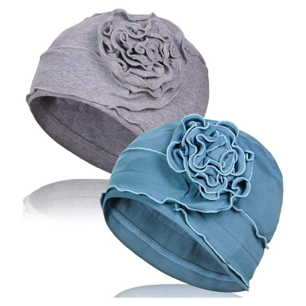 Turbante AIPESL 2 Piezas Algodón Suave para Quimioterapia