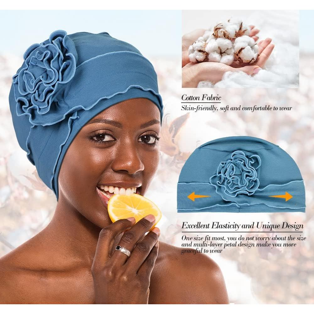 Turbante AIPESL 2 Piezas Algodón Suave para Quimioterapia