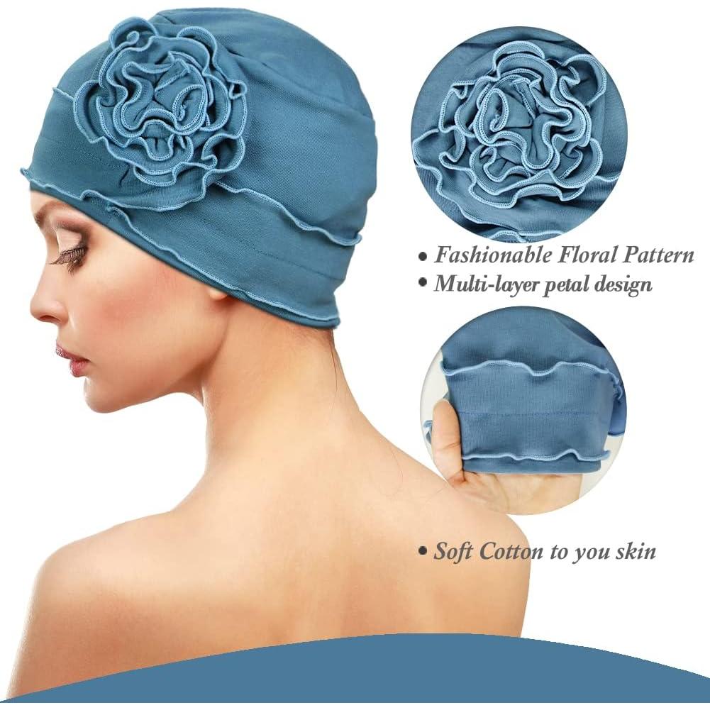 Turbante AIPESL 2 Piezas Algodón Suave para Quimioterapia