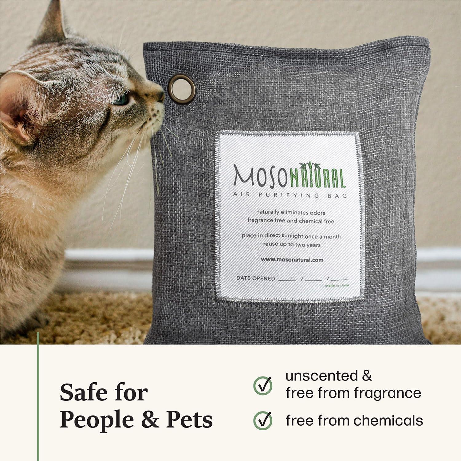 Bolsa Purificadora de Aire Moso 500g (2 Paquete) Carbón de Bambú